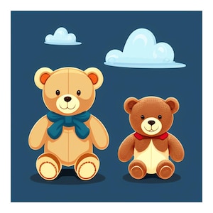 Teddy Bears Bubble-free STICKERS laptop sticker water bottle sticker