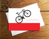 Box of 20 Bike Christmas Card Bicycle Boyfriend Girlfriend Him Her Velo Pedal Dad Mum Cycling Mam Sister Brother Occasion Event Cycles