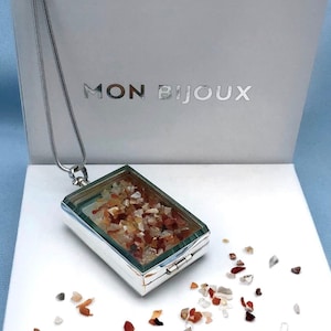 Sterlingzilver diep medaillon voor kristallen Drijvend medaillon voor edelstenen en diamanten Gegraveerd medaillon voor edelsteen Victoriaanse medaillonsieraden