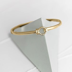 18k Gold Vermeil Bracelet for Her Gold Bangle Bracelet Personalised Gold Bangle Bracelet Gold Vermeil Bangle for 18th Birthday Gift for Her