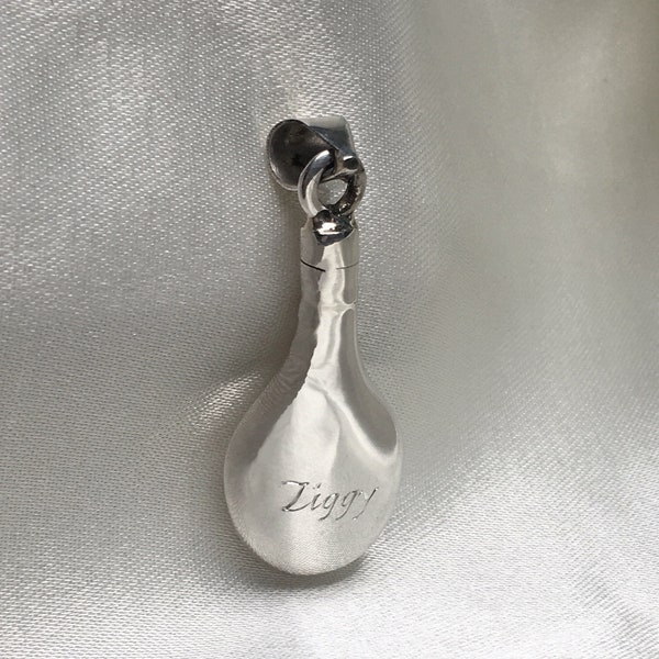 Remembering a Lost Loved One Teardrop Urn Necklace for Ashes Teardrop Urn for Ashes Silver Cremation Jewelry Silver Teardrop Cremation Urn