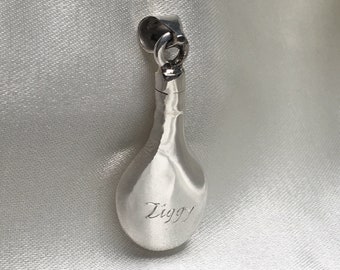 Recordando a un ser querido perdido Collar de urna de lágrima para cenizas Urna de lágrima para cenizas Joyería de cremación de plata Urna de cremación de lágrima de plata