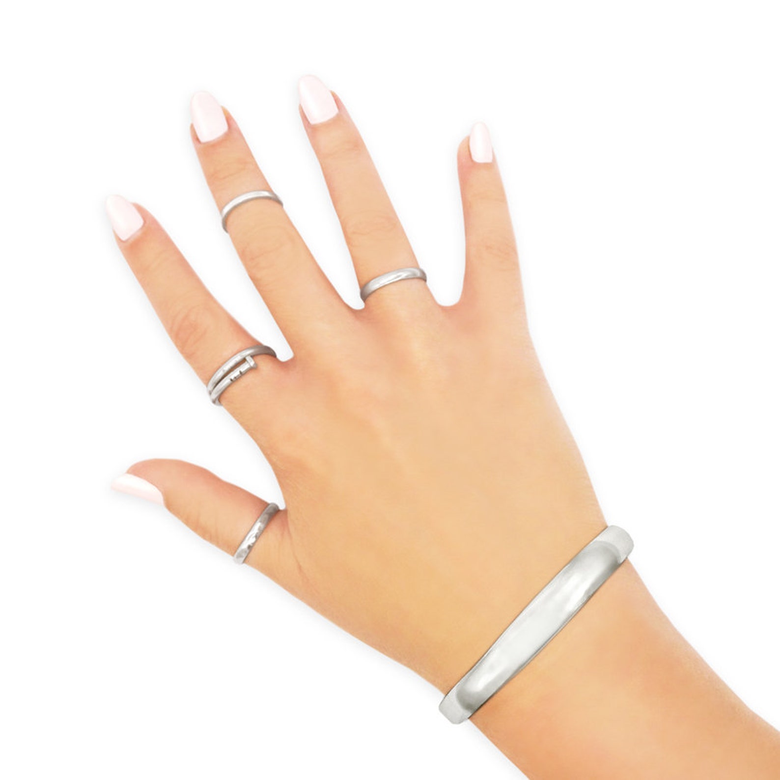 Silver bangle bracelets for small wrists Clearance