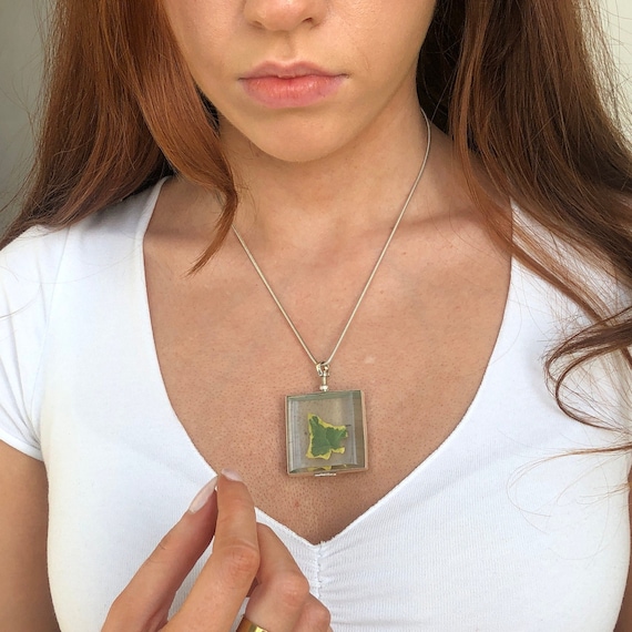 Medaglione In Vetro Argento Sterling: Ricordo Per Animali Domestici Con I Capelli Del Bambino - Italia - Foto 2