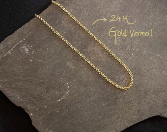 Collar De Cadena Elegante Para Mujer De 45 Cm De Longitud Con Oro