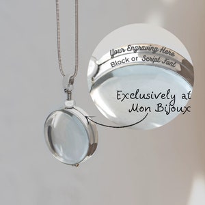 Silver Lockets for Hair Glass Locket for Photos Sterling Silver Locket Customized Locket with Pictures Silver Locket Pendant for Necklace