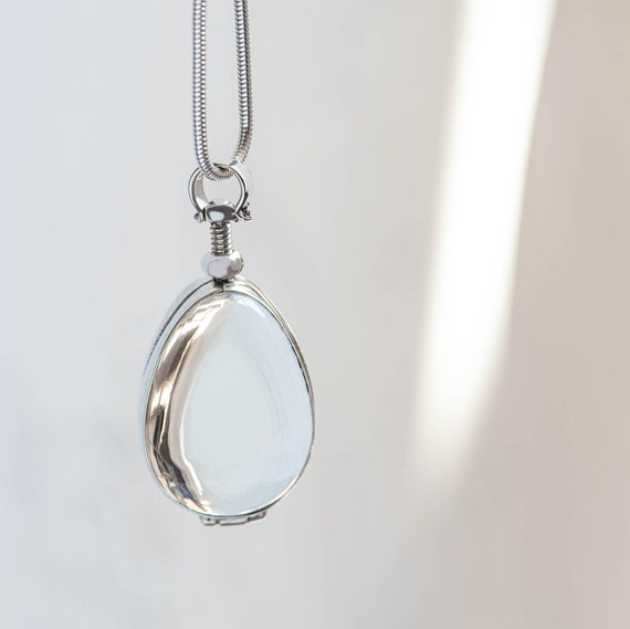 Moissanite Glass Locket and Chain | Wholesale pendants and necklaces |  Natures Expression