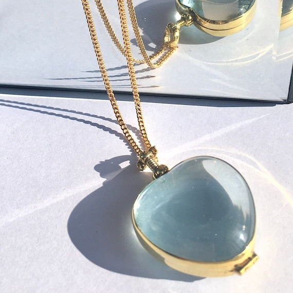 Gold Heart Locket for Hair Gold Heart Shaped Locket for Photo Heart Locket Gold Vermeil Locket Statement Locket Photo Pendant Photo Locket