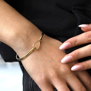 18k Gold Vermeil Bracelet Gold Message Bangle Bracelet Gold Bangle Bracelet Gold Vermeil Bangle Christmas gift for her 21st Birthday Gift