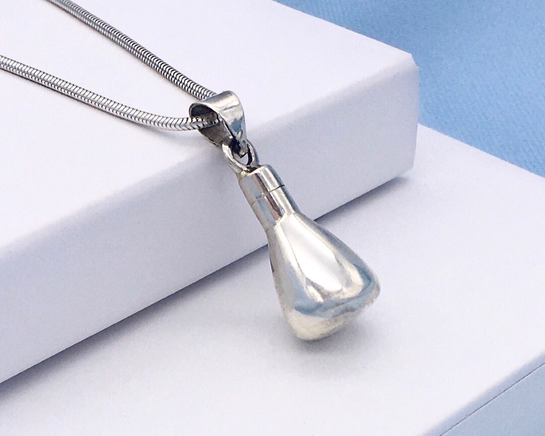 Sterling Silver Urn Jewelry Potion Bottle Urn Ashes Pendant Etsy UK