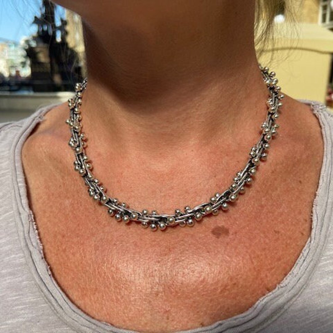 18 inch Silver Peppercorn Necklace 45 cm William Spratling Etsy 日本