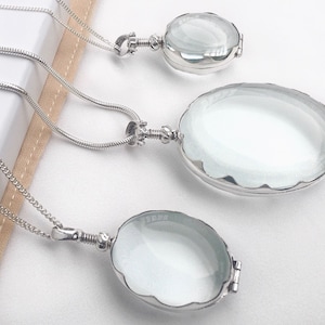 Lock of Hair Keepsake Locket Silver Oval Locket with Engraving Glass Locket Silver Locket for Photo Locket for Pictures Horse Hair Keepsake