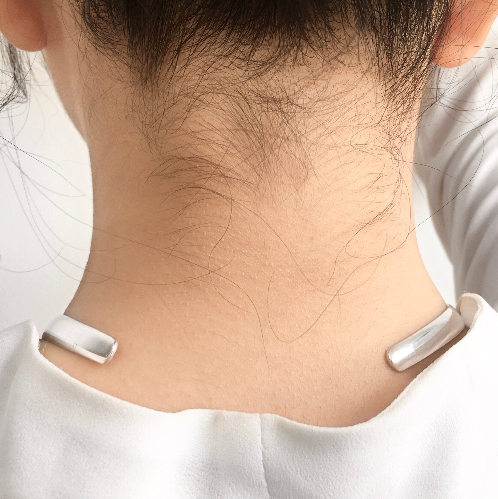 Sterling Silver Choker Necklace Thick Silver Collar Necklace Sterling Silver Choker Necklace Thick Silver Collar Necklace