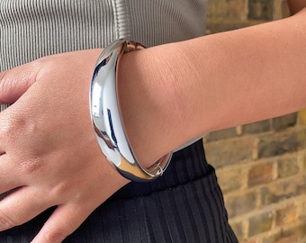 Small Wrist Bangle Chunky Personalized Bangle for Small Wrist