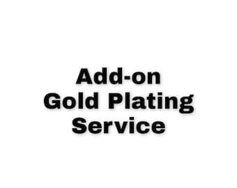 Gold plating / Gold vermeil / Gold filled - Add yellow gold plating to your item - Black Rhodium plating -  make your item gold plated