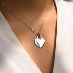 Personalized Heart Necklace, personalized bracelet with name, Engraved Heart Pendant, Name Pendant Necklace, Personalised Silver Necklace