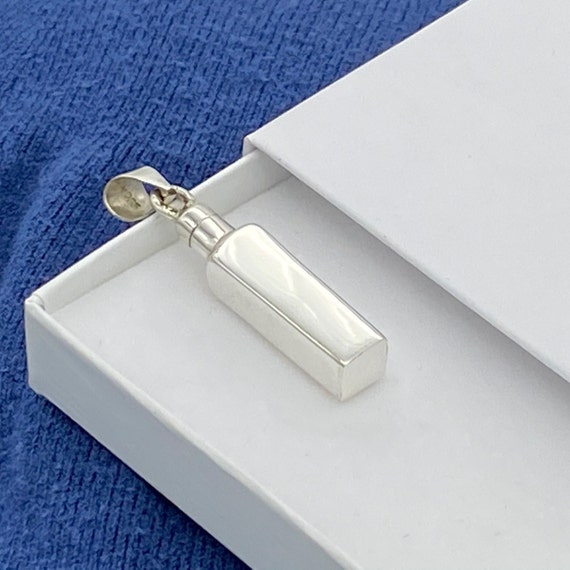Collana Urna Con Ciondolo A Ancora Per Ceneri - Gioiello Commemorativo In Acciaio Inox 316L - Regalo Commemorativo