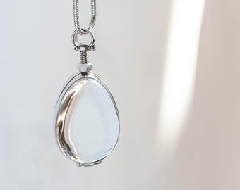 Benutzerdefinierte Tierfell Medaillon Haustier-Haar Locket Hundehaar-Medaillon mit Tierhaare-Denkmal Ideen Haustier Katze Erinnerung Geschenk Haustier Verlust Geschenk