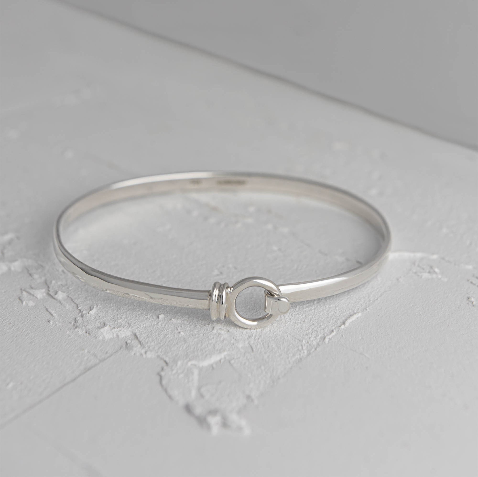 Small Silver Bangle Small Wrist Bangle Bracelet for Small