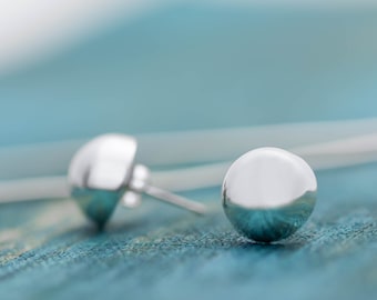 Silver Ball Earrings Silver Ball Studs 1cm Ball Studs Medium Size Earrings Sweet 16 Gift Perfect Statement Earrings Mothers Day Gift
