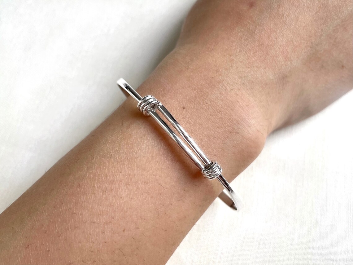 Silver Christening Bangle Engraved Christening Bracelet Etsy UK