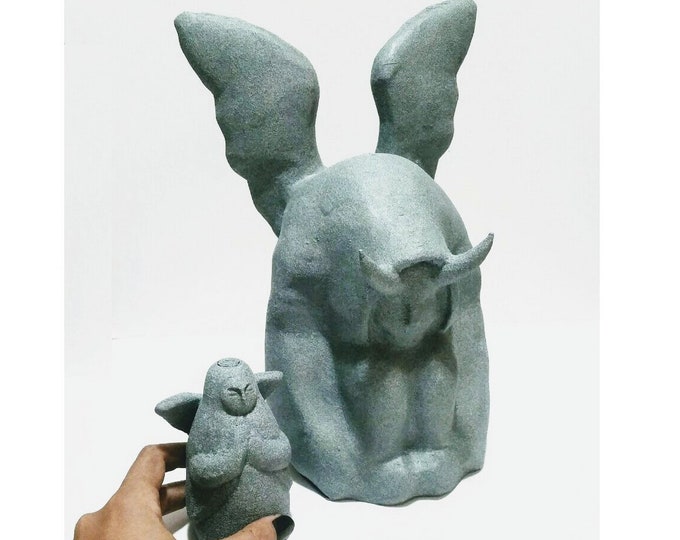 GIANT Horned Statue Zelda Breath of the Wild Hateno Etsy