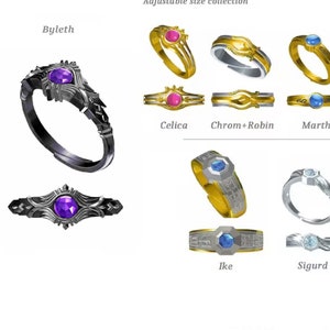 Fire Emblem Engage Inspired Rings - Alear Byleth Ike Soren Chrom Marth Lucina Chrom