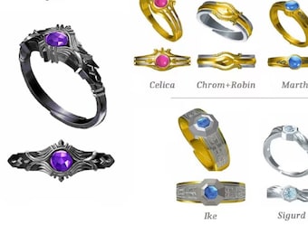 Fire Emblem Engage Inspired Rings - Alear Byleth Ike Soren Chrom Marth Lucina Chrom