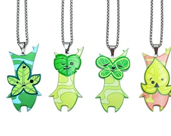 Llavero o Collar Korok - Leyenda de Zelda - Lágrimas del Reino - Aliento de lo Salvaje - Llaveros de Acero Koroks