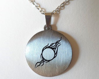Collana BG3 Gale - Astarion - Portachiavi - Acciaio inossidabile - Oro 18k