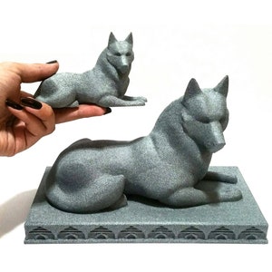 Dragon Age Veilguard GIANT! Fen&#39;Harel Statue - Wolf statue - Inquisition