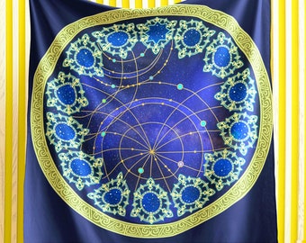 FFXIV Fleece Blankets 6ft - The Ocular - Azem - Black Mage Leylines