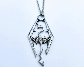 Skyrim Amulet Necklace Elder Scrolls Dragonborn