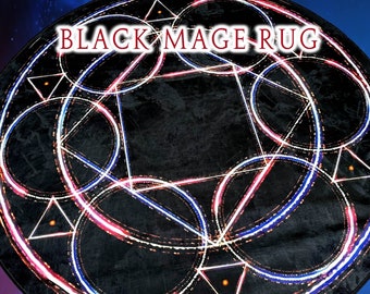 FFXIV Black Mage Leylines Rug - 6' Velvet Carpet - Final Fantasy XIV