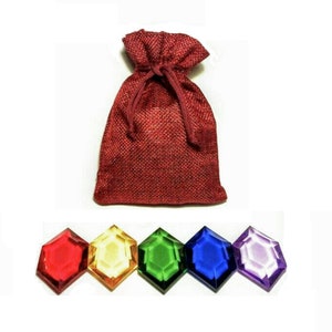 Zelda Rupees 5 Rupees & Rupee Pouch - Bag of Rupees - Breath of the Wild - Legend of Zelda BOTW TOTK image 3