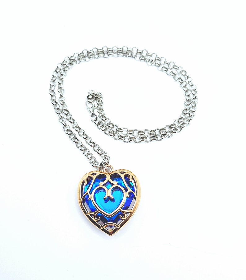 Zelda Heart Necklace Keychain Valentine's Day Fast Shipping Legend of Zelda Breath of the Wild Tears of the Kingdom ToTk BoTW image 6