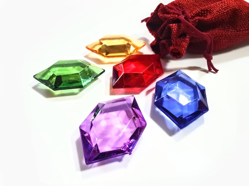 Zelda Rupees 5 Rupees & Rupee Pouch - Bag of Rupees - Breath of the Wild - Legend of Zelda BOTW TOTK image 10