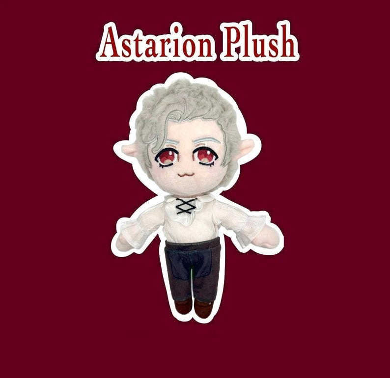 Astarion Baldur's Gate 3 Plush BG3 immagine 1