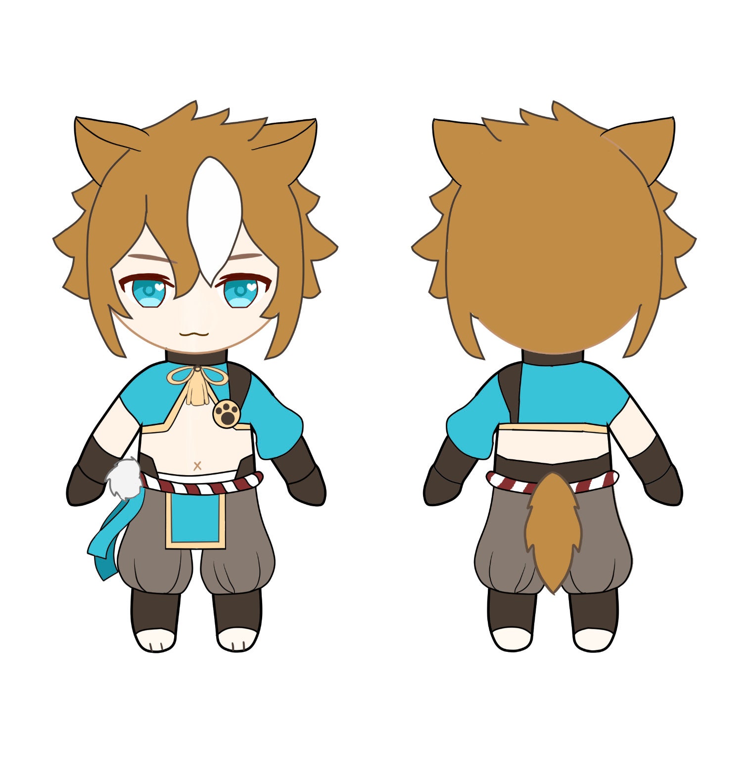 Genshin Impact Plush - Inazuma Characters - Kazuha Ayaka Ei Gorou Tohma Aether - intekserviparts.com