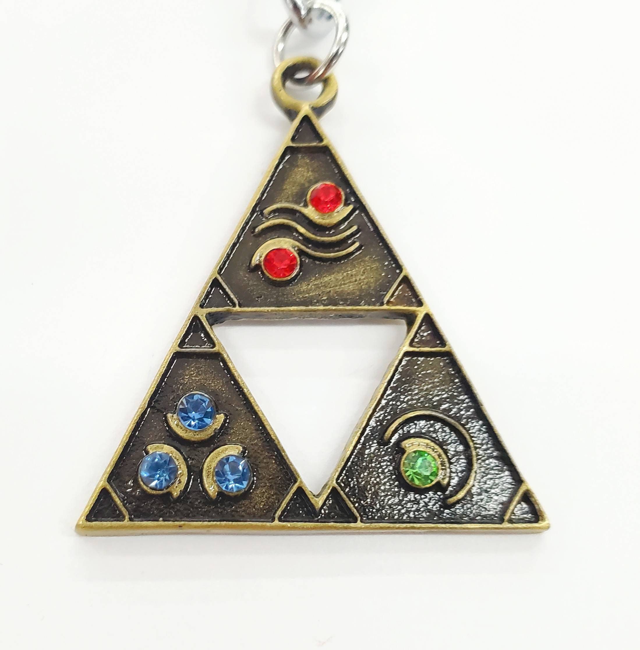 Zelda Triforce Necklace Keychain Breath 