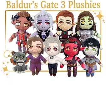 Baldur's Gate 3 Peluche - BG3 Karlach Astarion Shadowheart Lae'zel Gale Tara Wyll Minthara Halsin Gortash