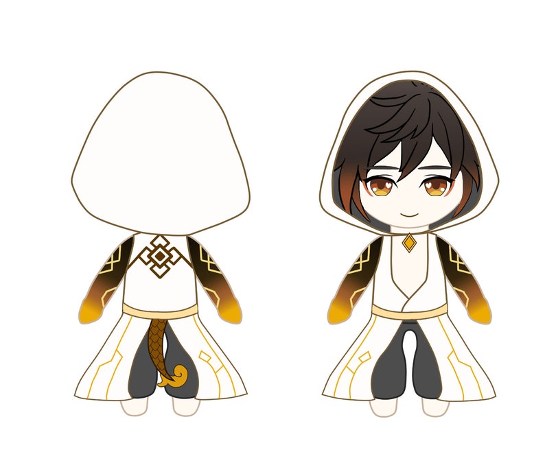 Genshin Plush Archon Venti Archon Zhongli PREORDER 3 | Etsy
