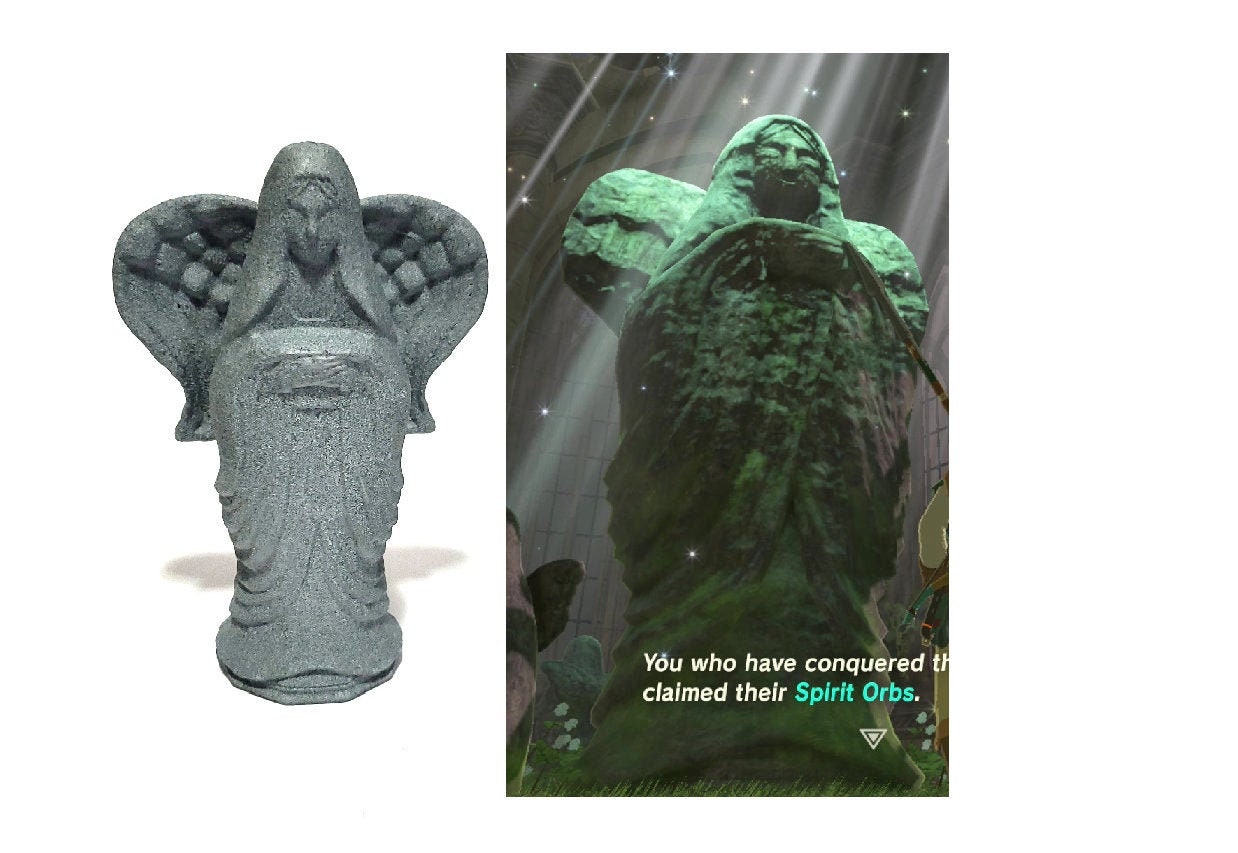 Zelda Goddess Hylia Statue 6 Breath of the Wild Etsy