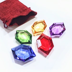 Zelda Rupees 5 Rupees & Rupee Pouch - Bag of Rupees - Breath of the Wild - Legend of Zelda BOTW TOTK image 6