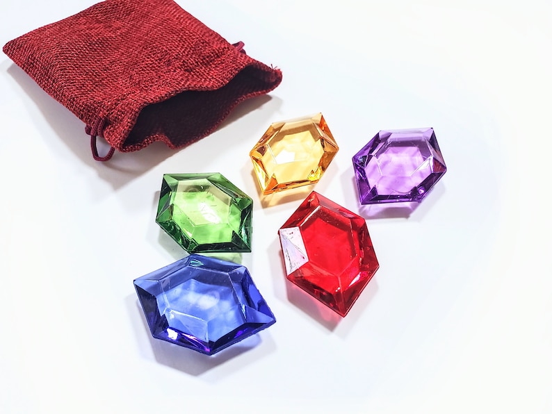Zelda Rupees 5 Rupees & Rupee Pouch - Bag of Rupees - Breath of the Wild - Legend of Zelda BOTW TOTK image 6