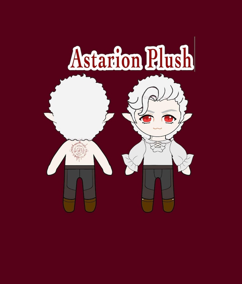 Astarion Baldur's Gate 3 Plush BG3 immagine 3