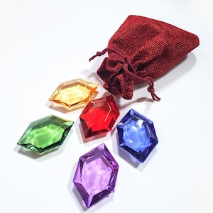 Zelda Rupees 5 Rupees & Rupee Pouch - Bag of Rupees - Breath of the Wild - Legend of Zelda BOTW TOTK image 2