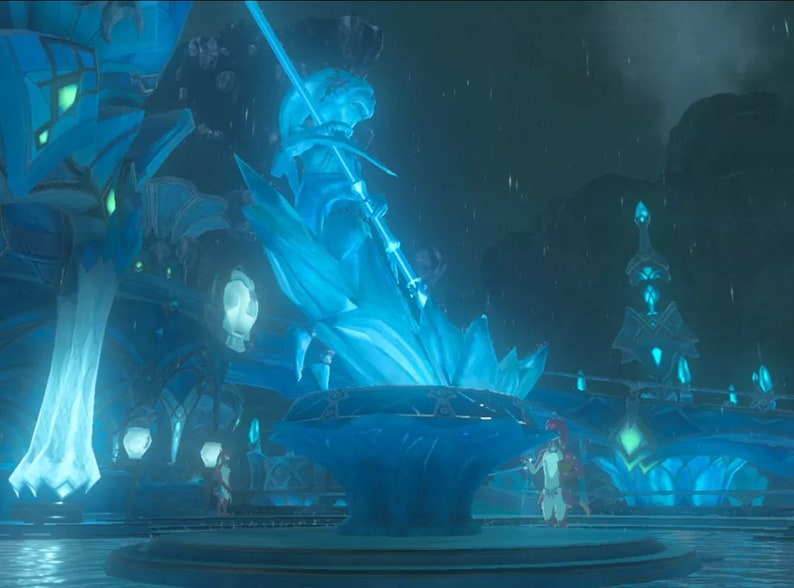 Mipha Statue Zora's Domain Zora Princess Ice Statue Etsy