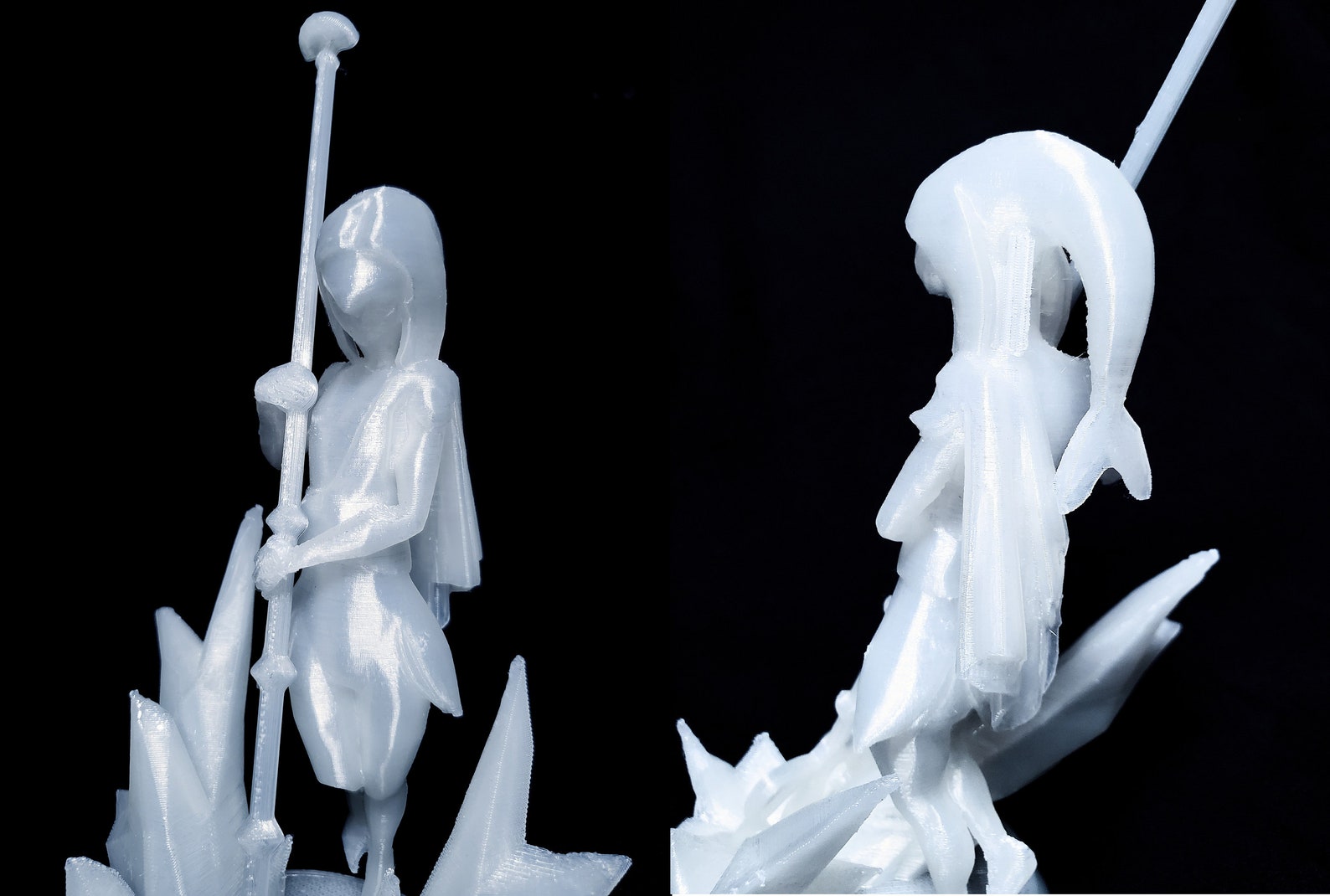 Mipha Statue Zora's Domain Zora Princess Ice Statue Etsy