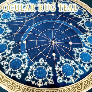 FFXIV Azem Circle Rug - 6ft Round Velvet Carpet - Final Fantasy XIV - Etsy